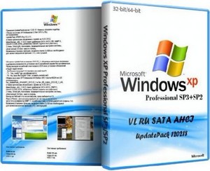 Microsoft Windows XP Professional 32-bit SP3 + 64-bit SP2 VL RU SATA AHCI U ...