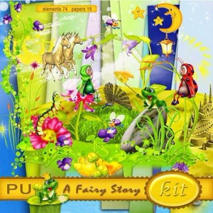 Волшебный детский скрап-набор - Сказка. Scrap - A fairy story