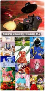 Children Costumes Templates PSD 4