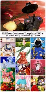 Children Costumes Templates PSD 1