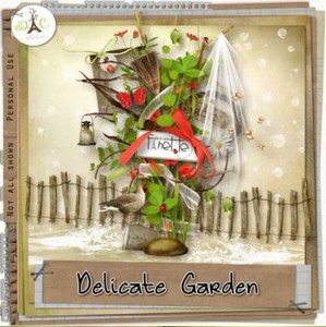 Цветочный скрап-набор - Уютный сад. Scrap - Delicate Garden