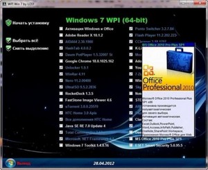 WPI for Windows 7 v.28.04.2012 by UZEF (2012/RUS)