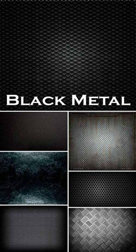 Набор различных высококачественных фонов черного металла
