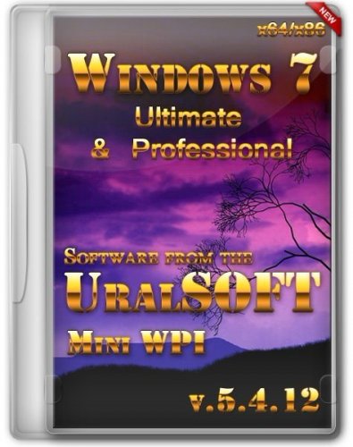 Windows 7 Ultimate  Professional UralSOFT mini WPI v.5.4.12 (x86/x64/RUS)
