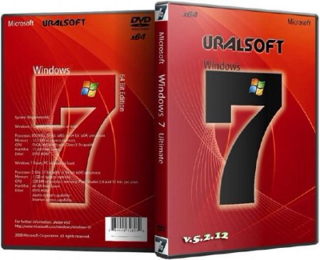 Windows 7 x64 Ultimate UralSOFT 5.2.12 (RUS/2012)