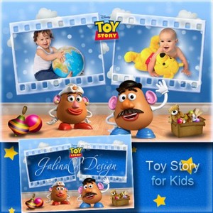 Фоторамка по мотивам мультфильма - История игрушек для детей