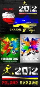 Креативный футбольный клипарт - Чемпионат Европы - ЕВРО-2012  