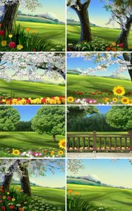 Природные фоны с цветами