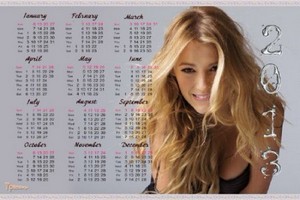 Календарь 2013-2014 год - Gossip Girl (Сплетница) - Серена ван дер Вудсен ( ...