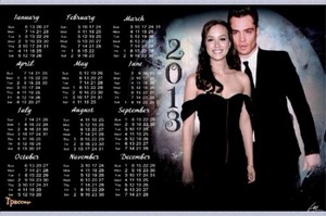 Календарь на 2013 и 2014 года - Сплетница - Чак и Блэр (Эд Вествик и Лейтон ...