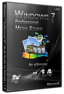 Windows 7 Professional SP1 Media Studio by Xomaze v 1.4 (86/RUS/2012)