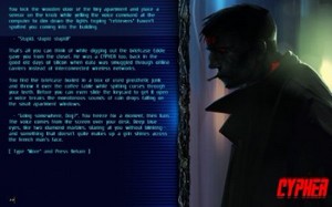 CYPHER: Cyberpunk Text Adventure (2012/ENG)