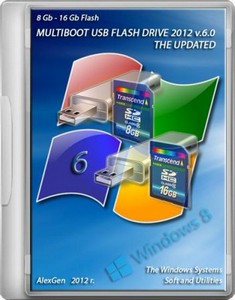 MULTIBOOT USB FLASH DRIVE v.6.0 with Windows XP/ 7/ 8 + SOFT for 8 - 16 Gb. ...