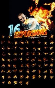 16 Photorealistic Explosion Brushes