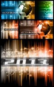       - Abstract vector backgrounds with the globe