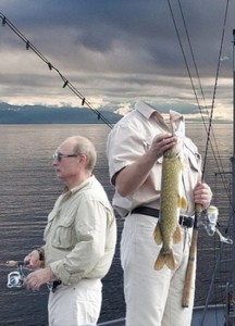 Мужской шаблон – На рыбалке с Путиным