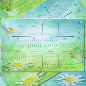 Календарь на 2013 год - Хрупкий маленький цветочек