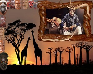 Рамка мужская -  Африканская саванна