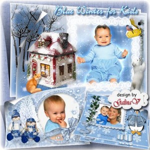 Детские фоторамки - Сказки голубой зимы