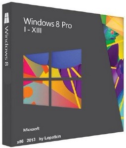 Windows 8 Professional x86 I-XIII by Lopatkin v2 (2013/RUS)