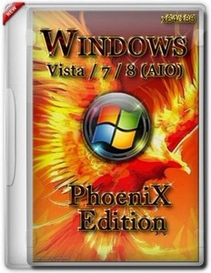 Microsoft Windows Vista / 7 / 8 All-In-One PhoeniX Edition 32bit/64bit (201 ...