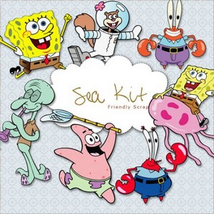Scrap-kit - Sea Friends - SpongeBob - loved Hero of the Fairy Tales
