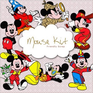 Scrap-kit - Mickey Mouse - loved Hero of the Fairy Tales