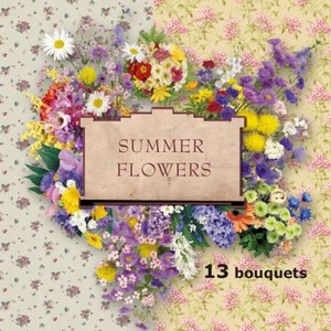 Scrap-set - Summer Flowers