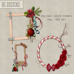 Holiday Cheer Frames PNG