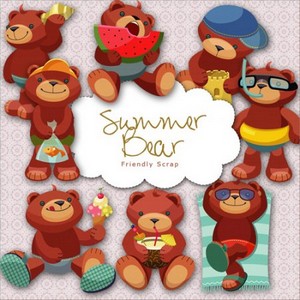 Scrap-kit - Summer Bear