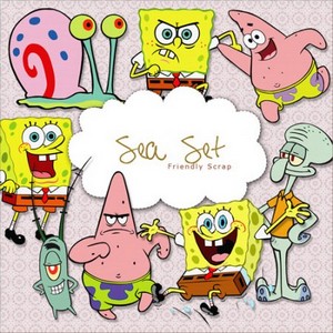 Scrap-kit - Sea Friends - SpongeBob - loved Hero of the Fairy Tales 2