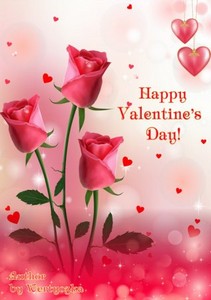 Розы, сердечки, медвежонок, любовь, романтика, день святого валентина - psd ...