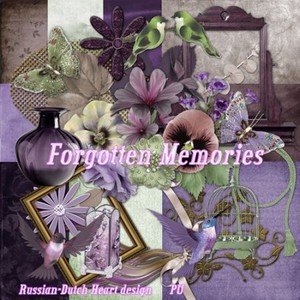 Scrap Set - Forgotten Memories PNG and JPG Files