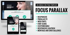 ThemeForest - Focus - Parallax One Page HTML Template