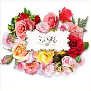 Scrap Set - Beautiful Roses PNG Files