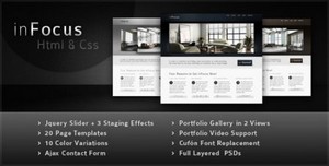 ThemeForest - inFocus - Powerful Professional HTML CSS Theme