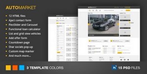 ThemeForest - AutoMarket - HTML Vehicle Marketplace Template