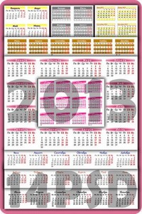 14    2013  / 14 calendars grids for 2013