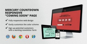 ThemeForest - Mercury Countdown - Responsive Coming Soon Page