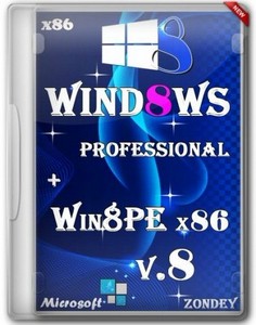 Windows 8 x86 Professional + Win8PE x86 v.8 by Zondey (2013/RUS)
