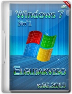 Windows 7 SP1 3in1 Elgujakviso Edition 02.2013 (x64/RUS)