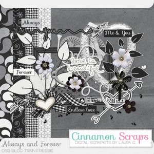 Scrap Set - Always and Forever PNG and JPG Files