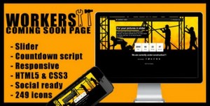 ThemeForest - Workers - Countdown Responsive HTML5 Template