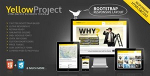 ThemeForest - YellowProject Bootstrap Responsive Template