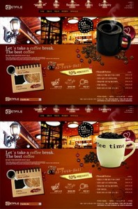 PSD Web Templates - The Best Coffee