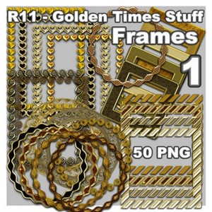 Scrap Set - Golden Times Stuff - Frames 