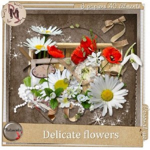 Цветочный скрап-набор - Очаровательные цветы