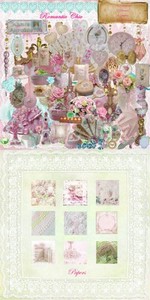 Scrap Set - Romantic Chic PNG and JPG Files