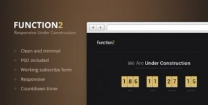 ThemeForest - Function2 - Responsive Under Construction Page
