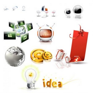 PSD Source - Everyday Things Cliparts 2